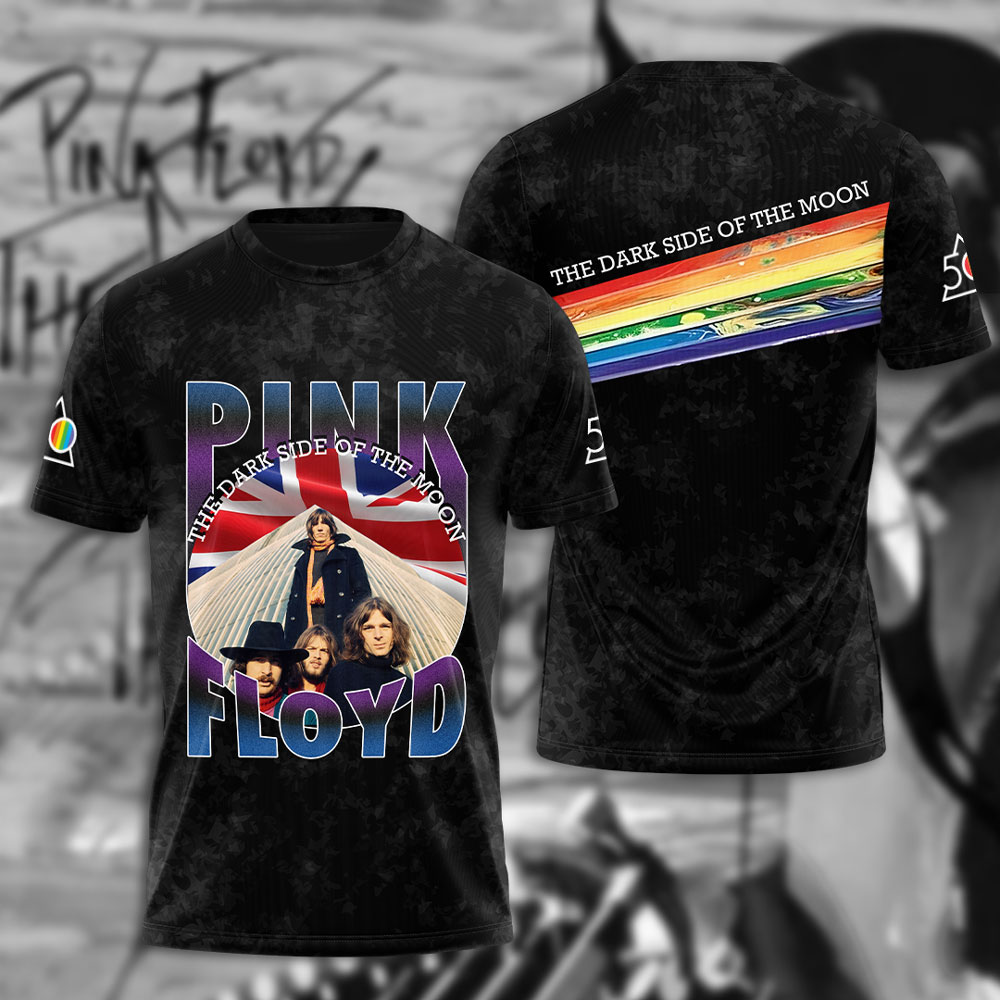 Pink Floyd Guitar Hero Tee  Retro Stage Print
