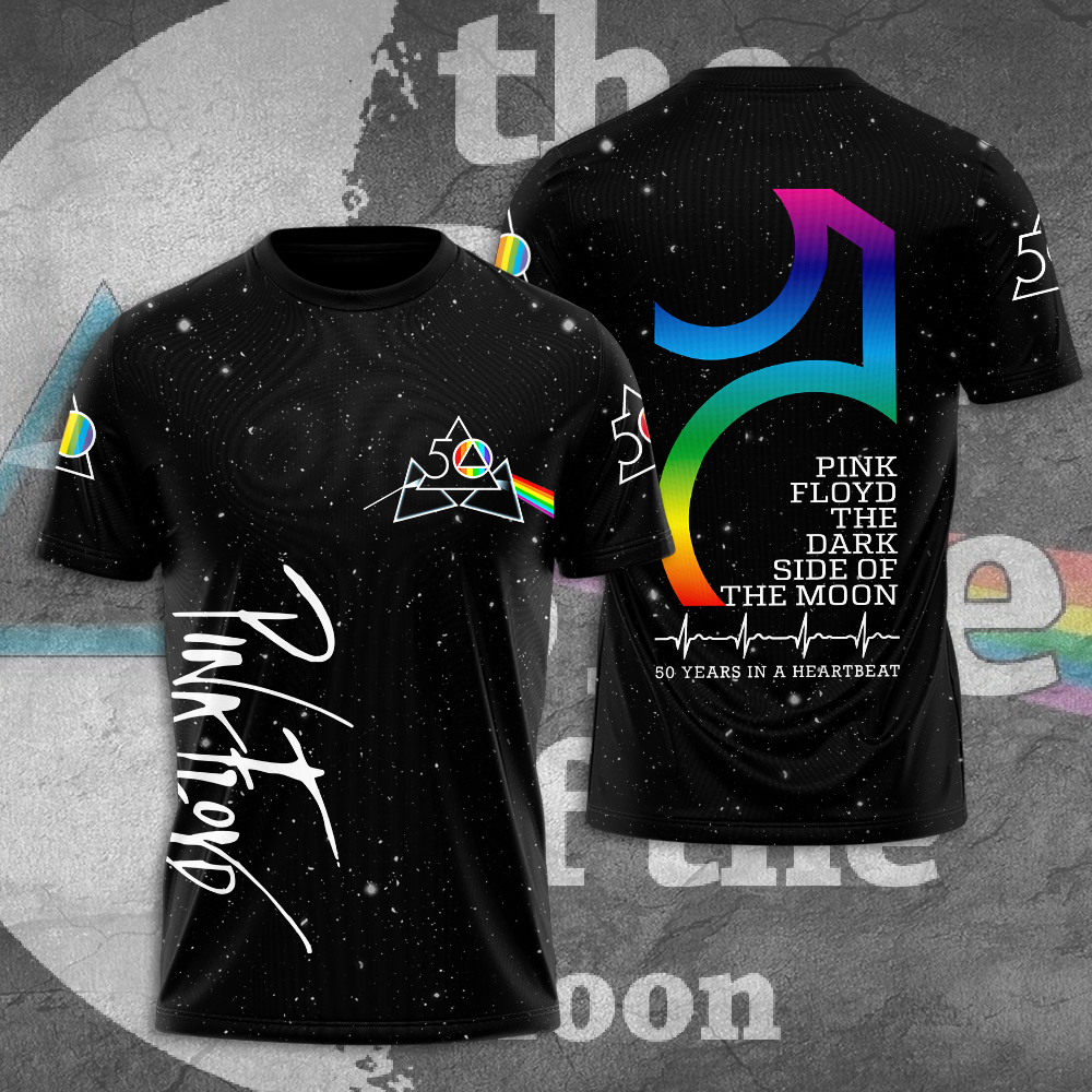 Pink Floyd Moonlight Glow Tee  Blue Gradient Legacy