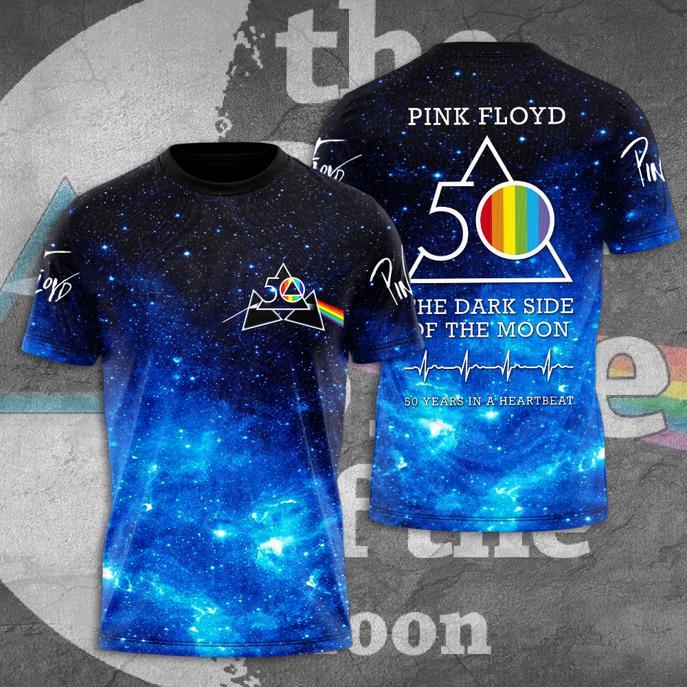 Pink Floyd 50Th Anniversary T-Shirt  Space Prism Edition