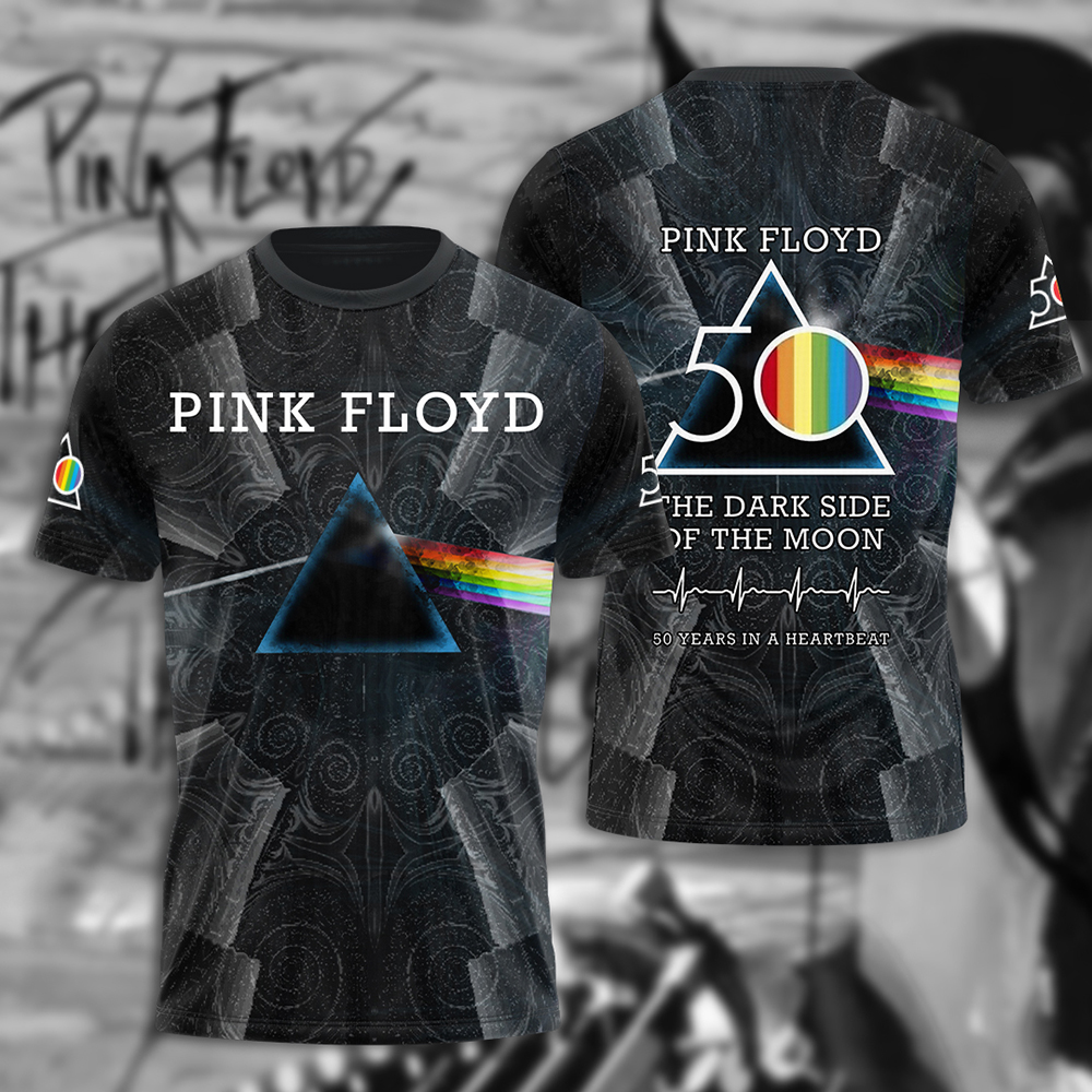Pink Floyd Retro Tour Shirt  Dark City Skyline Print