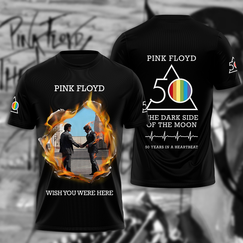 Pink Floyd 50 Years Dark Side Tee  Anniversary Collector