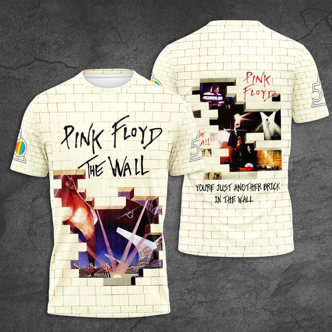 Pink Floyd Brick Wall Shirt  The Wall Retro Design