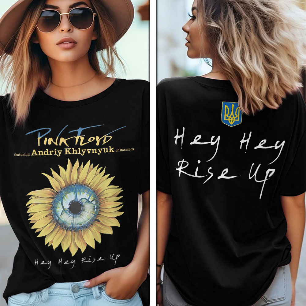 Pink Floyd Sunflower Tour Tee  Rise Up Version