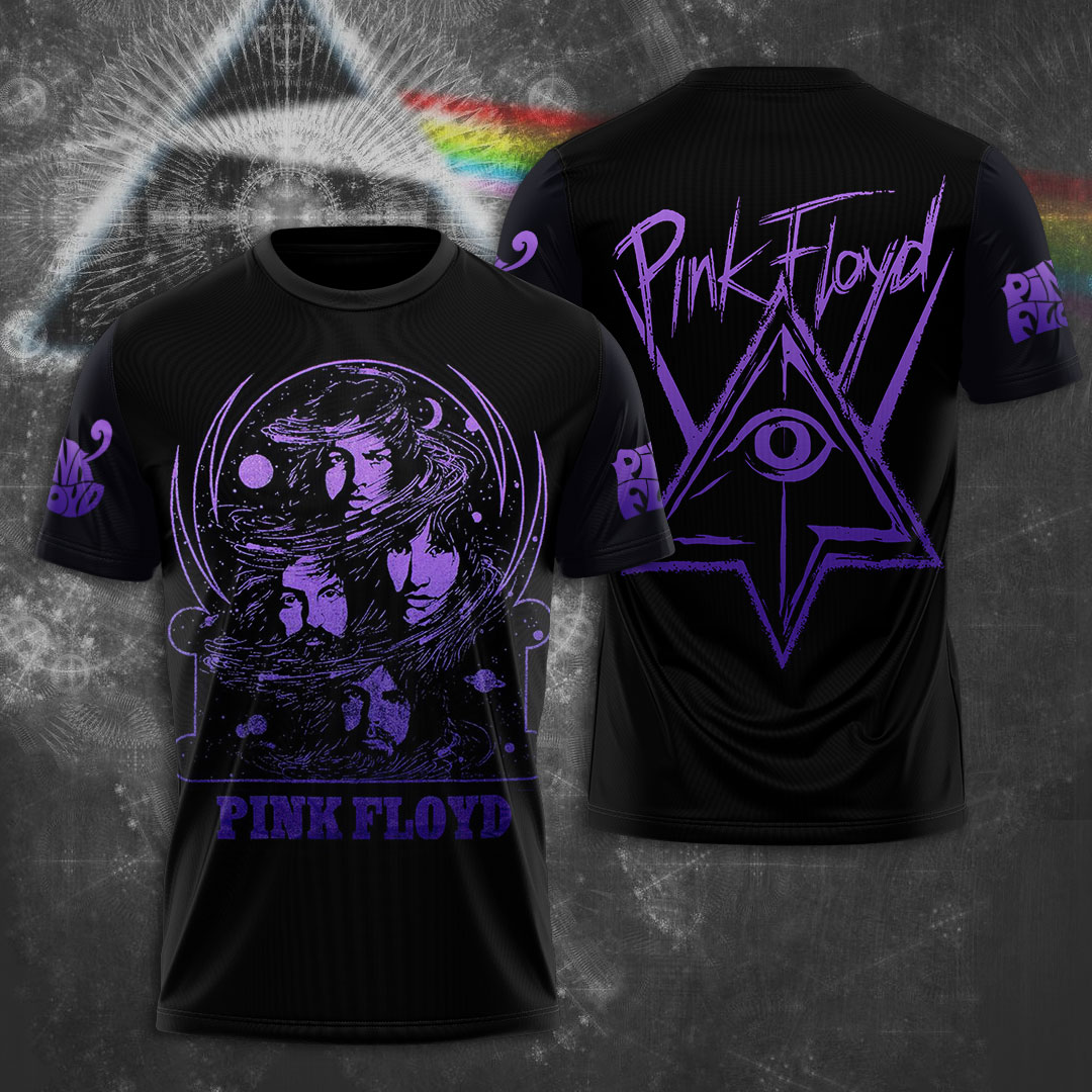 Pink Floyd Neon Line Tee  Dark Club Remix