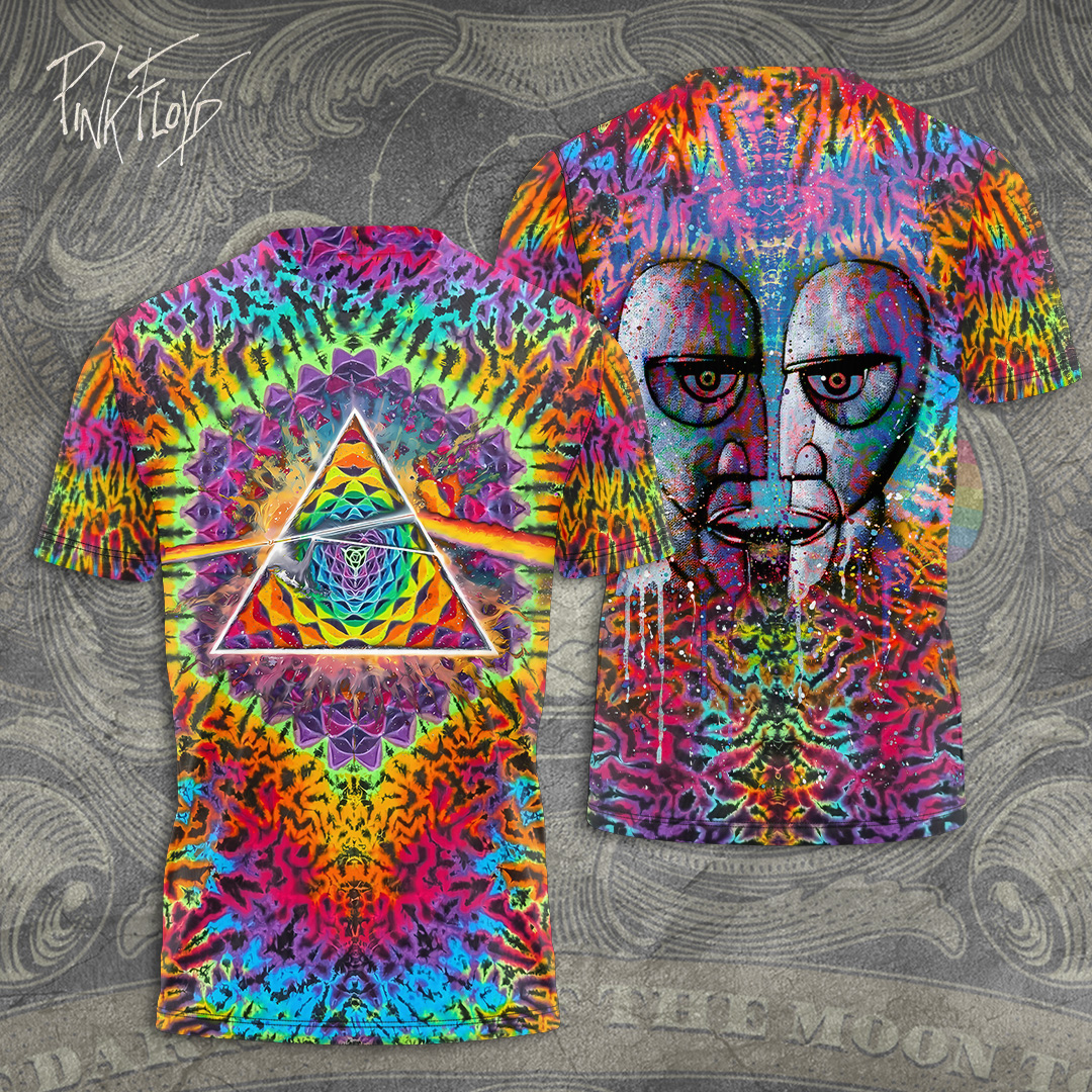 Pink Floyd Psychedelic Tie-Dye Tee  Rainbow Legacy Edition
