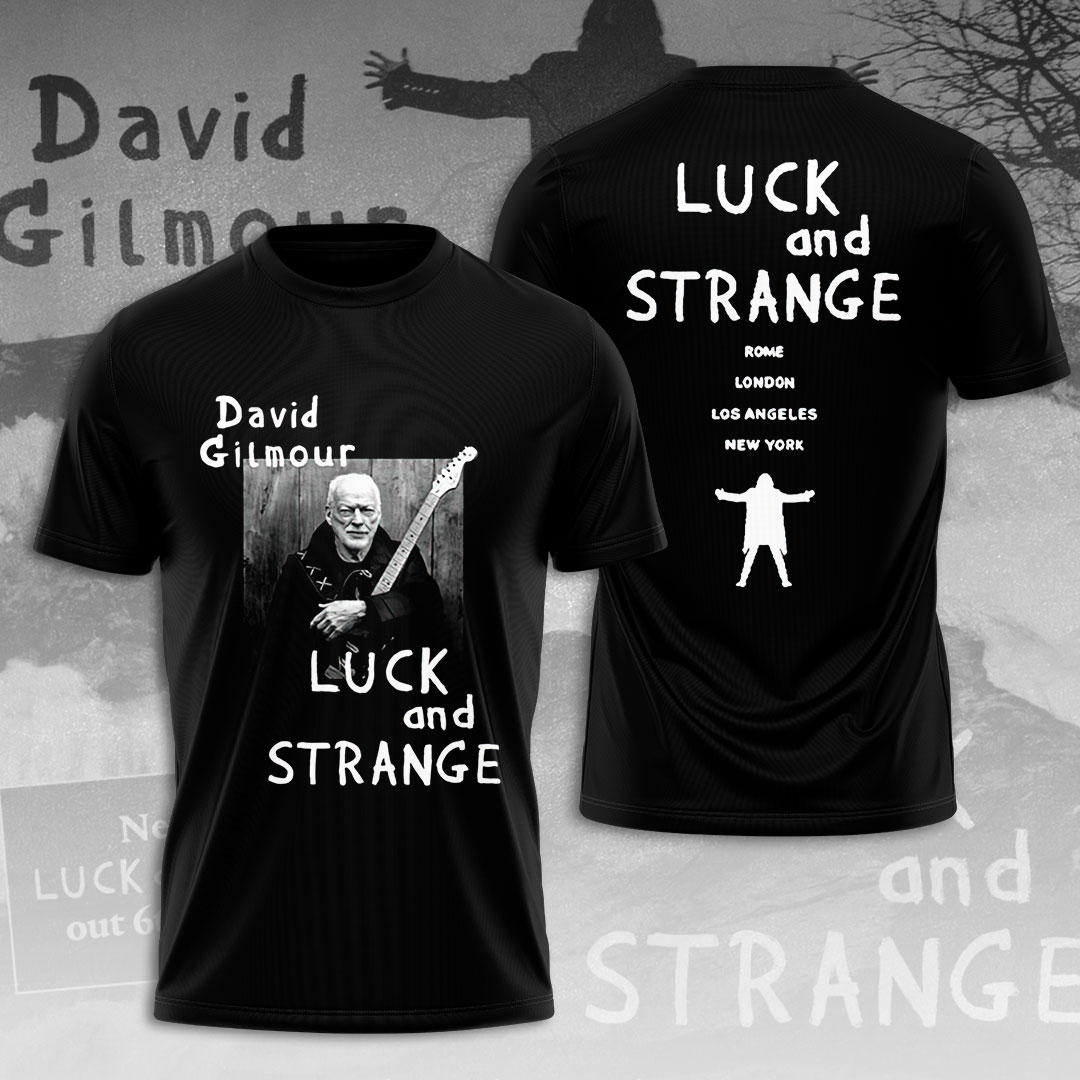 David Gilmour Luck And Strange Tee  Tour Art Print