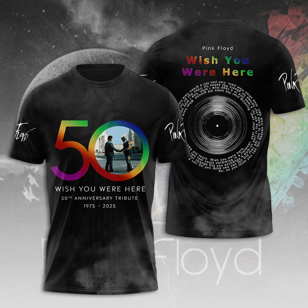 Pink Floyd Wish You Were Here 50Th Tee  Commemorative Edition