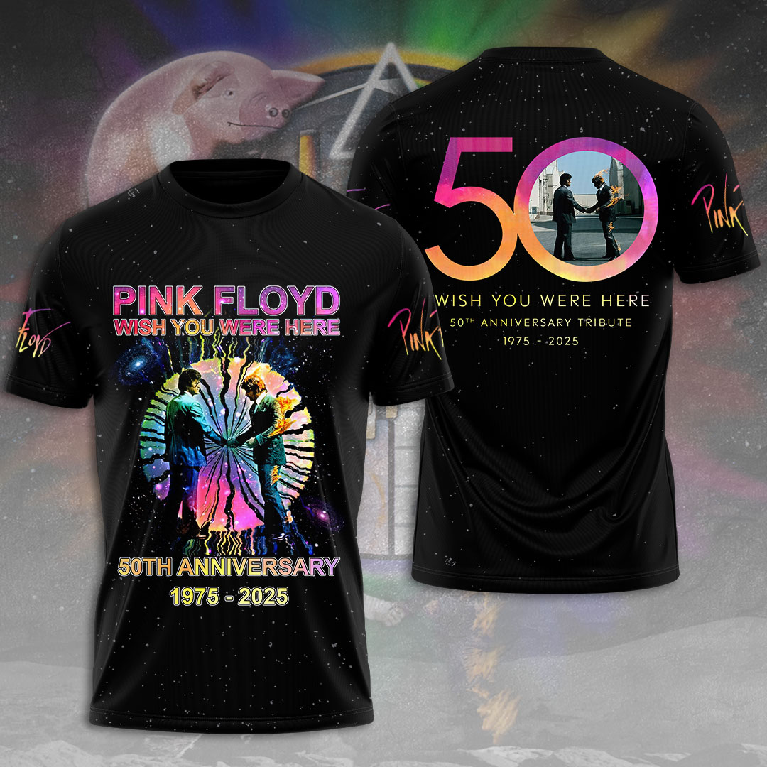 Pink Floyd Galaxy Anniversary Shirt  Color Spectrum Print