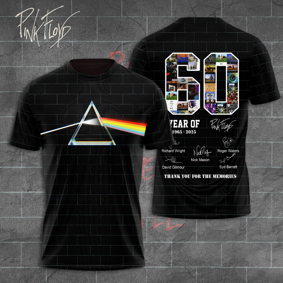 Pink Floyd Pulse Legacy Shirt  60 Years Anniversary