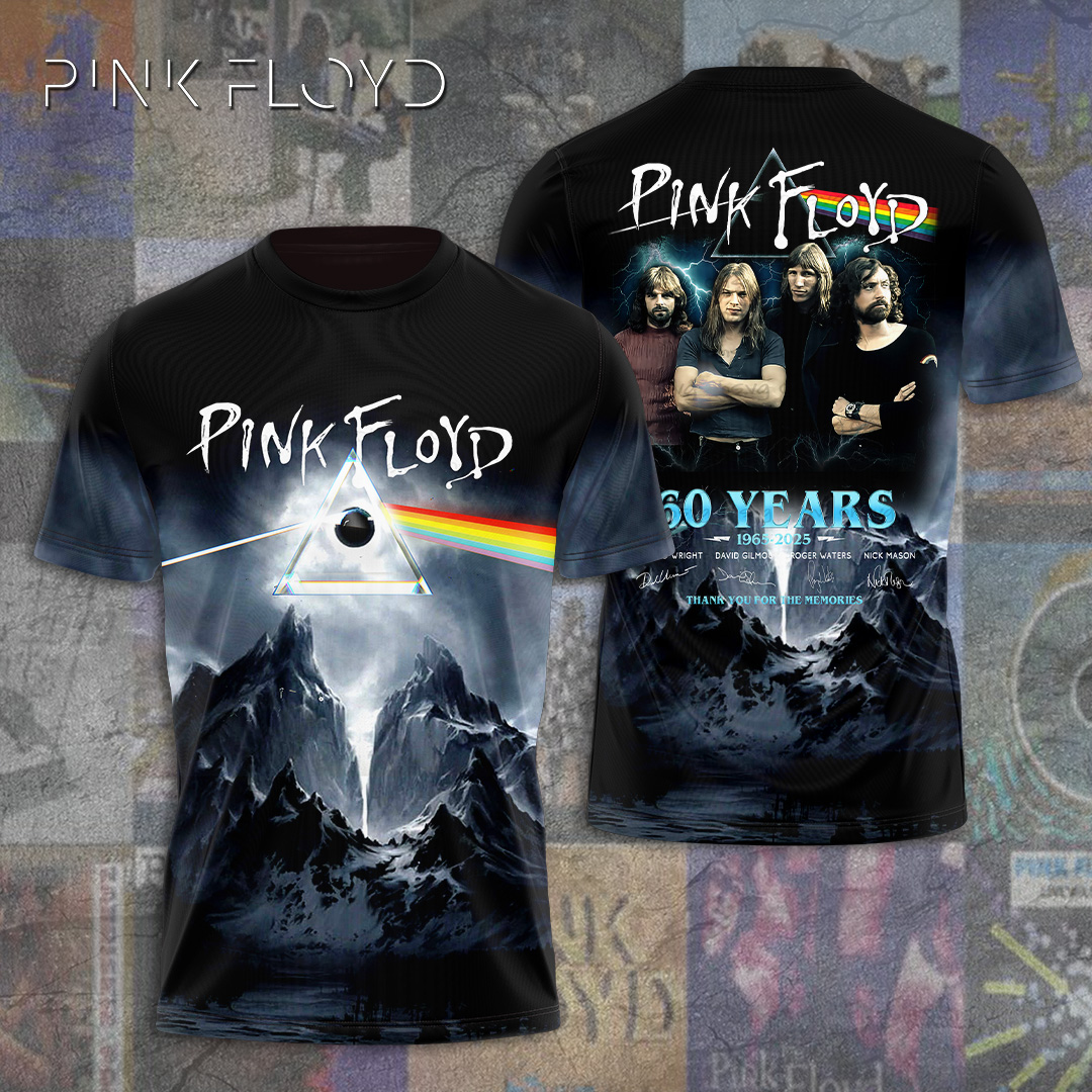 Pink Floyd Mountain Prism T-Shirt  Blue Legacy Edition