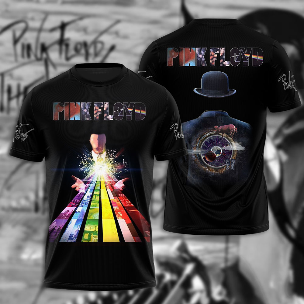 Pink Floyd Neon Christmas Tee  Santa Prism Edition