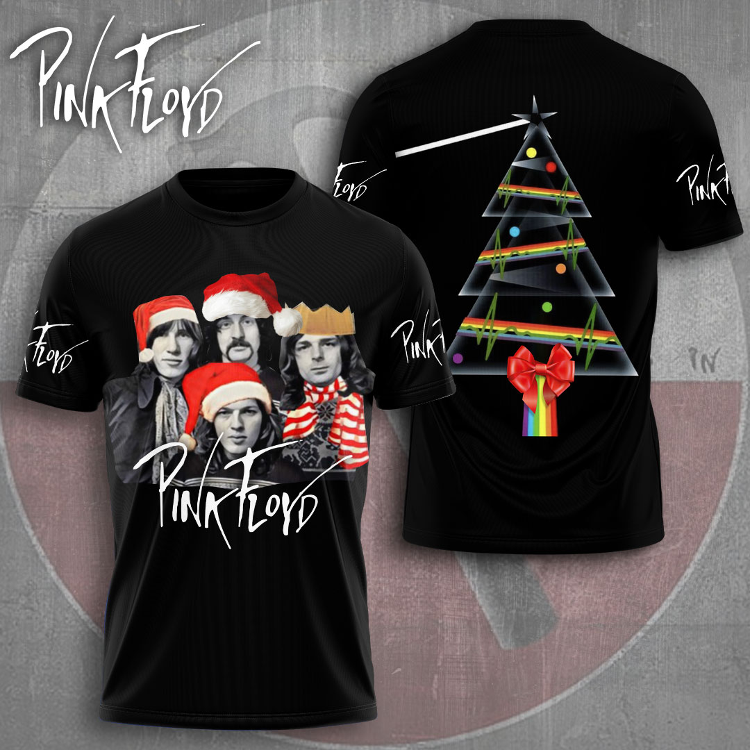 Pink Floyd Prism Tree Shirt  Christmas Lights Edition