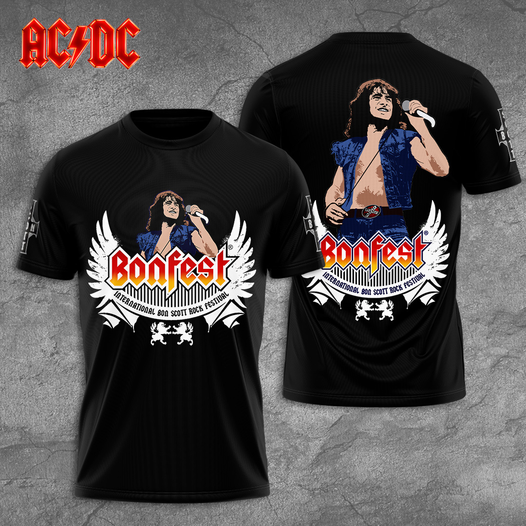 Ac/Dc X Bon Scott 3D Shirt