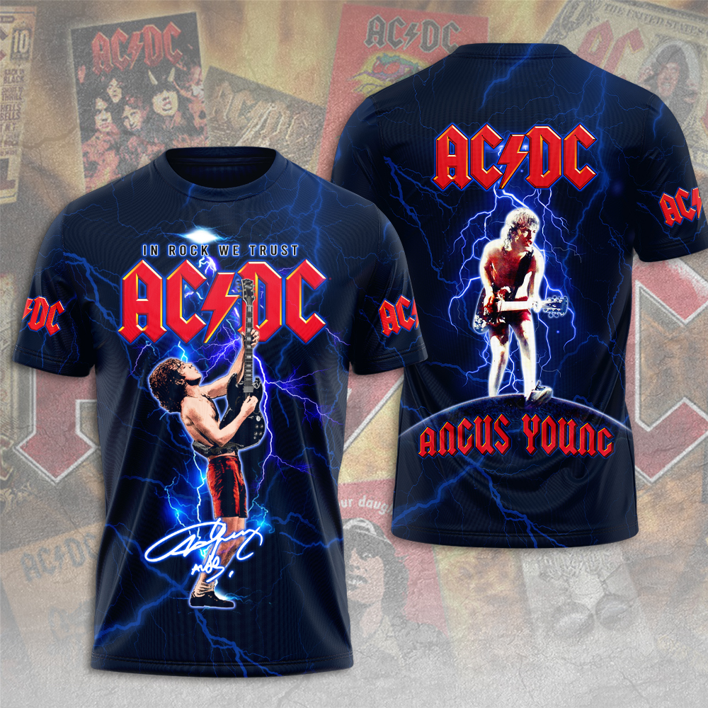 Ac/Dc X Angus Young 3D Shirt- Maitm 7727