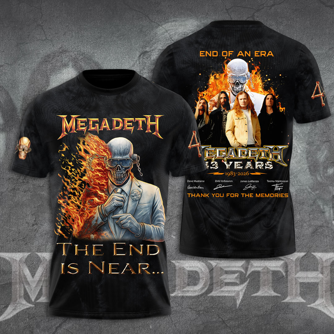 Megadeth The And Is Near 1983- 2026 Shirt