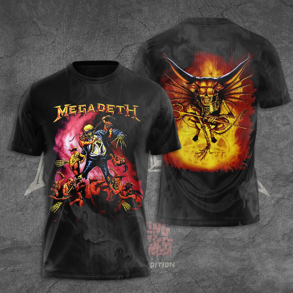 Megadeth Albums Tour 2025-2026 Shirt