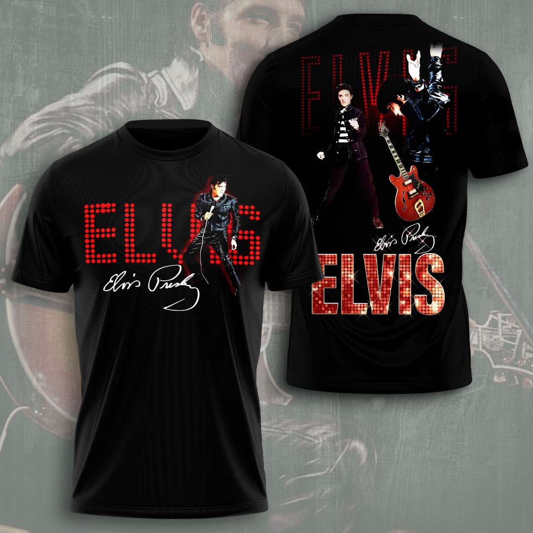 Elvis Presley Rock Shirt Black