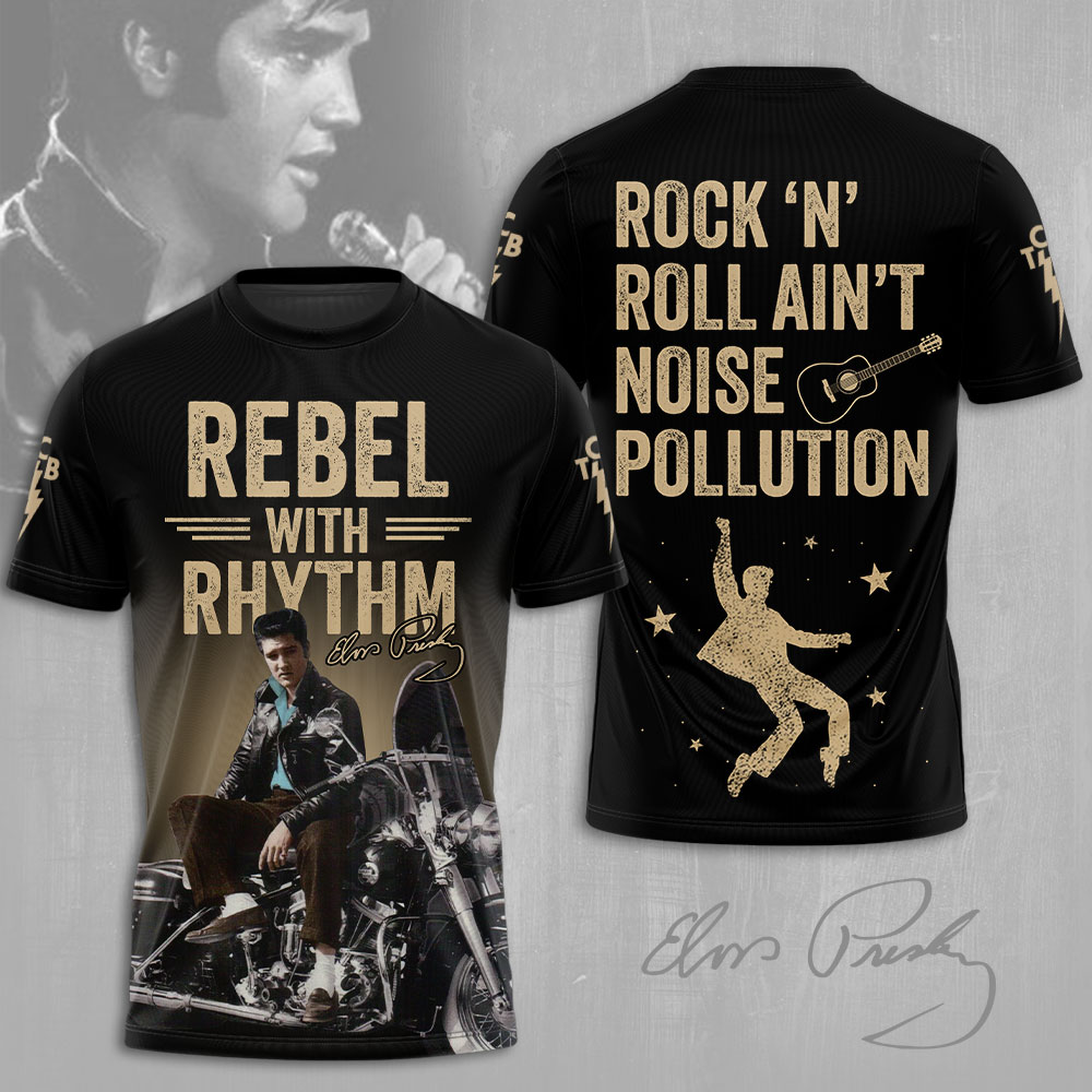 Elvis Presley Rock And Roll 3D Shirt