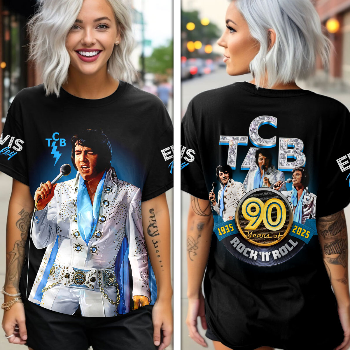 Elvis Presley 90S Rock And Roll Shirt