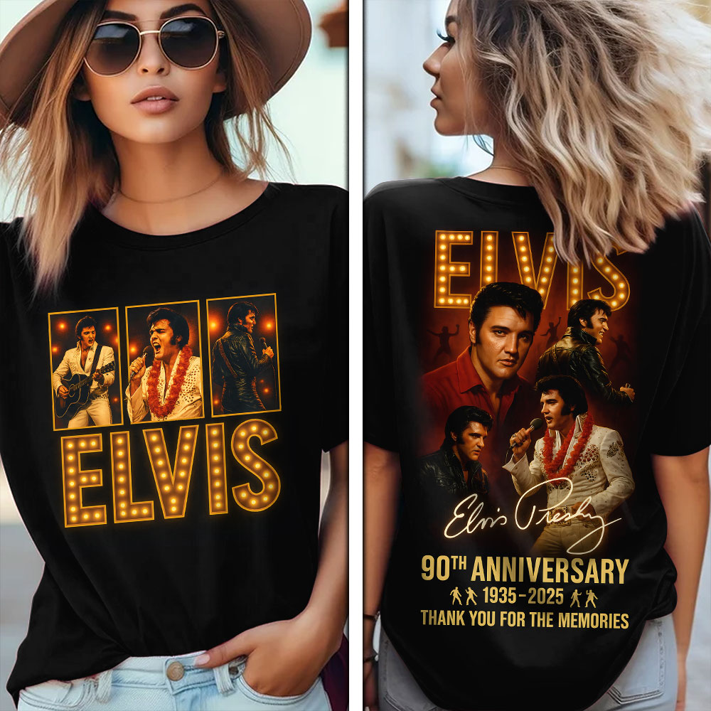 Elvis Presley 90Th 1935-2025 Shirt Women