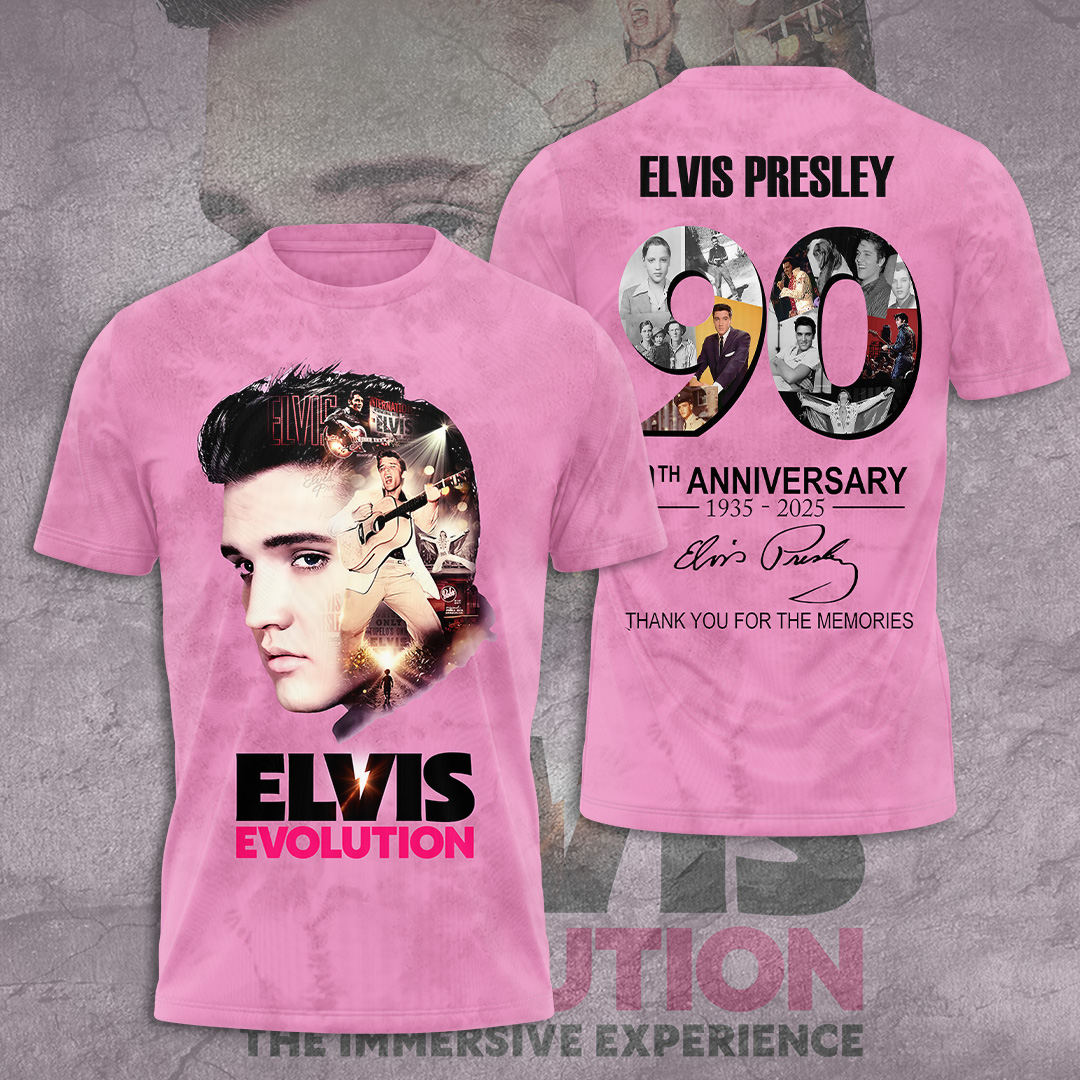 Elvis Presley Pink 90S Years Shirt