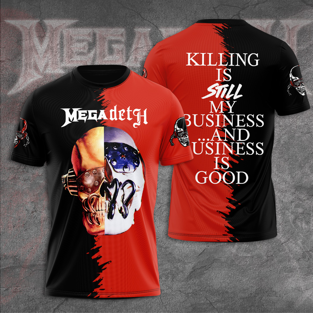 Megadeth Killing Is Shirt Red Black 