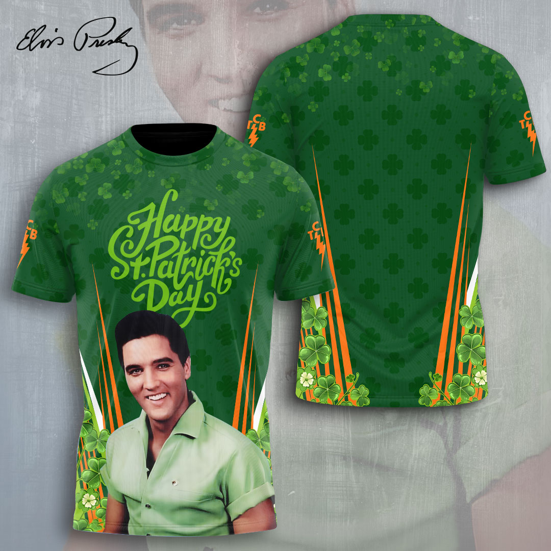 Elvis Presley X St. PatrickS Day Music Burning Love Shirt