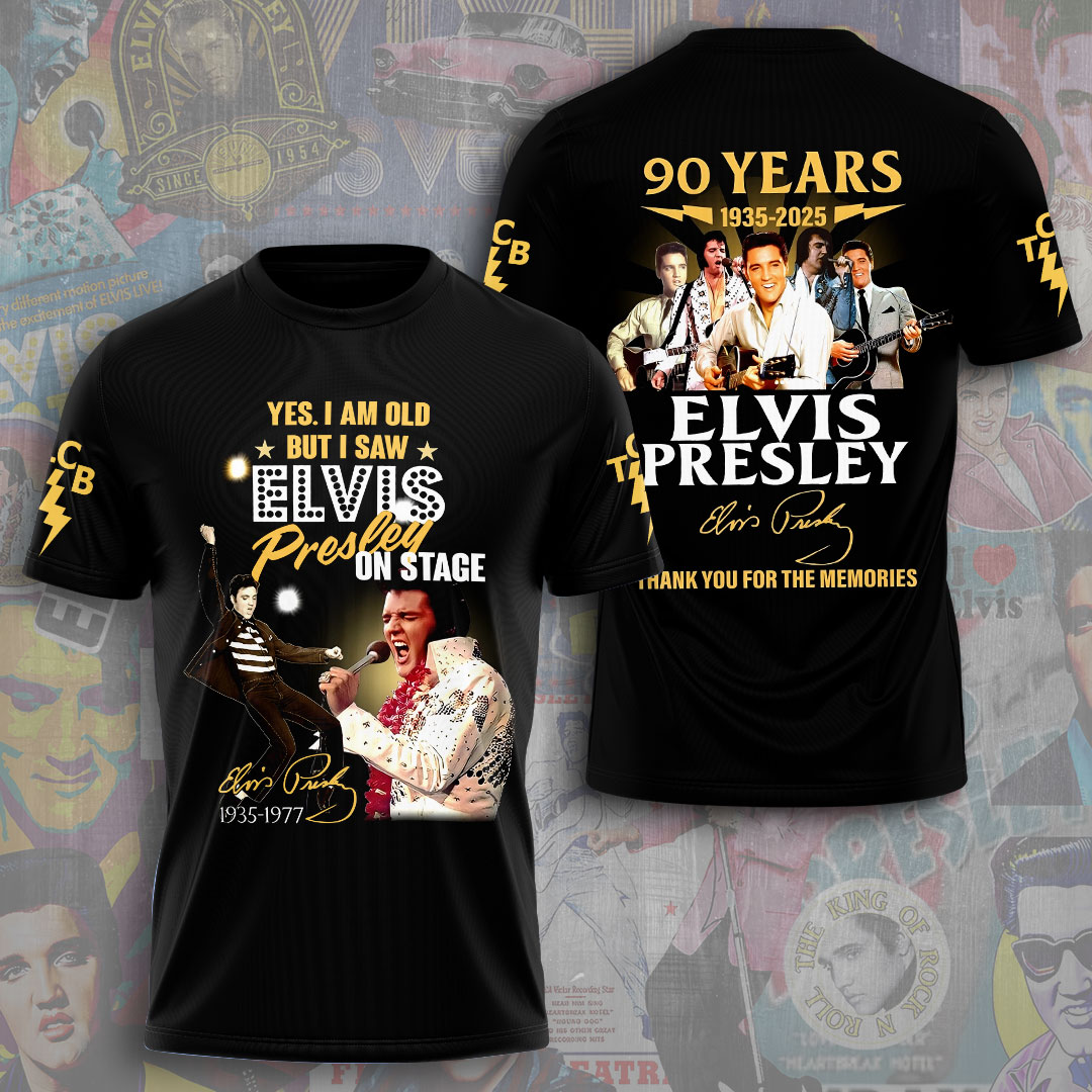 Elvis Presley Music Jailhouse Rock Script Shirt