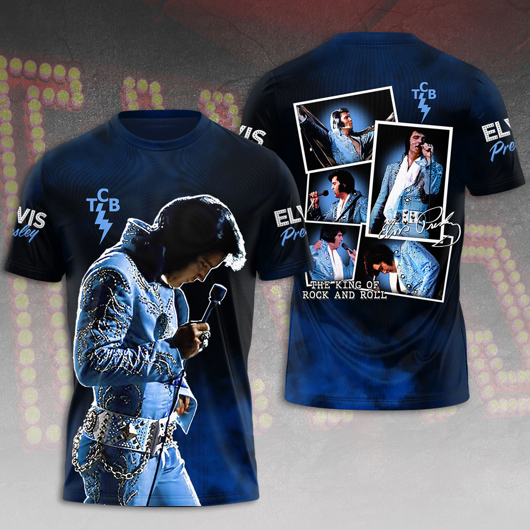 Elvis Presley Vintage Blue Suede Shoes Shirt
