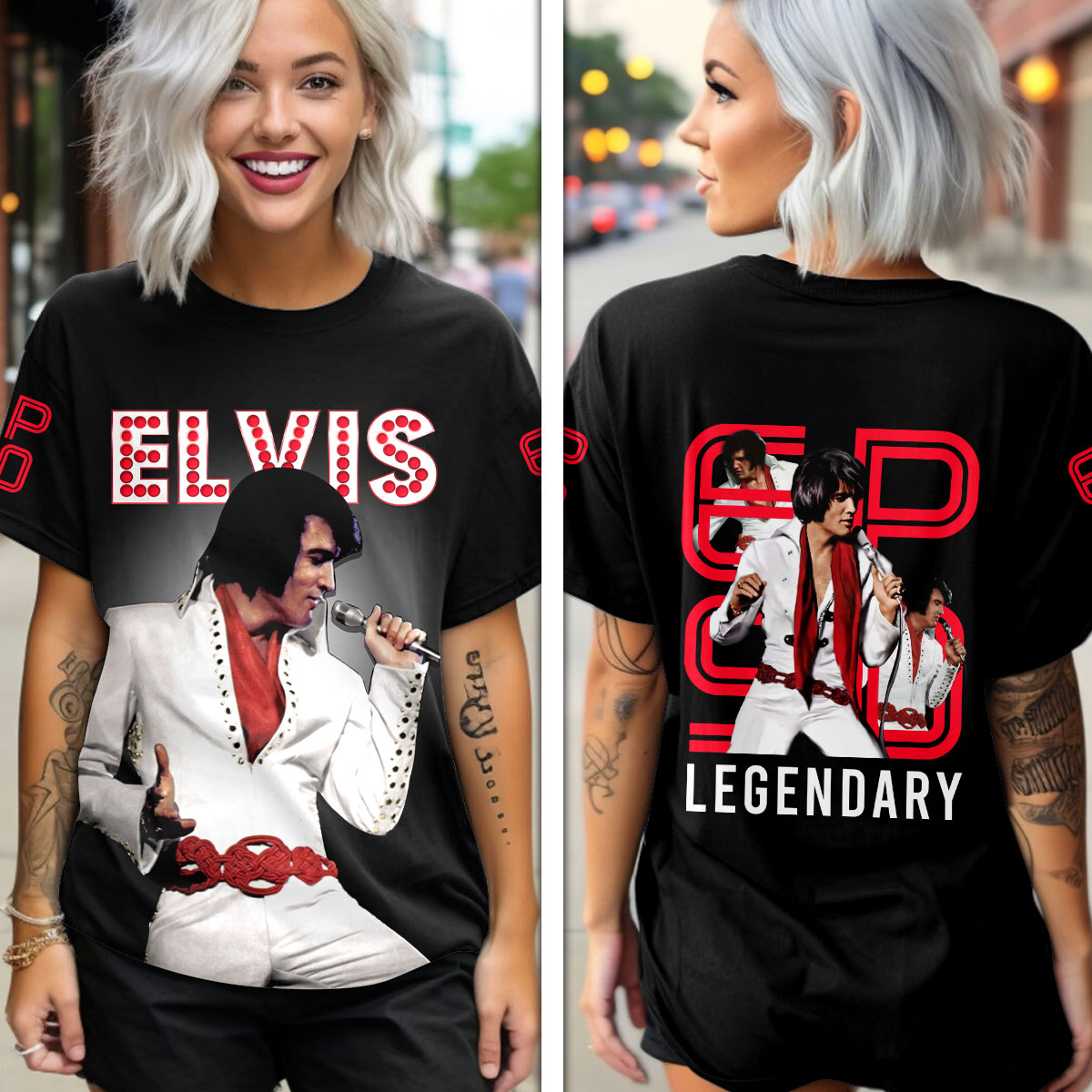 Elvis Presley Vintage King Of Rock And Roll Shirt