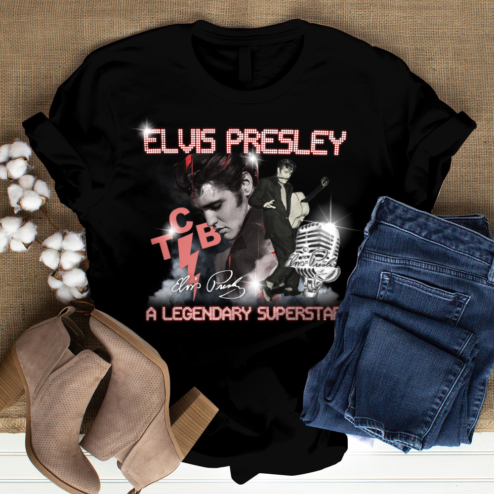 Elvis Presley 1935-1977 Jailhouse Rock Script Shirt