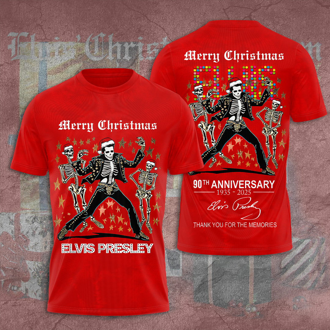 Elvis Presley 1935-1977 Platinum Album Shirt