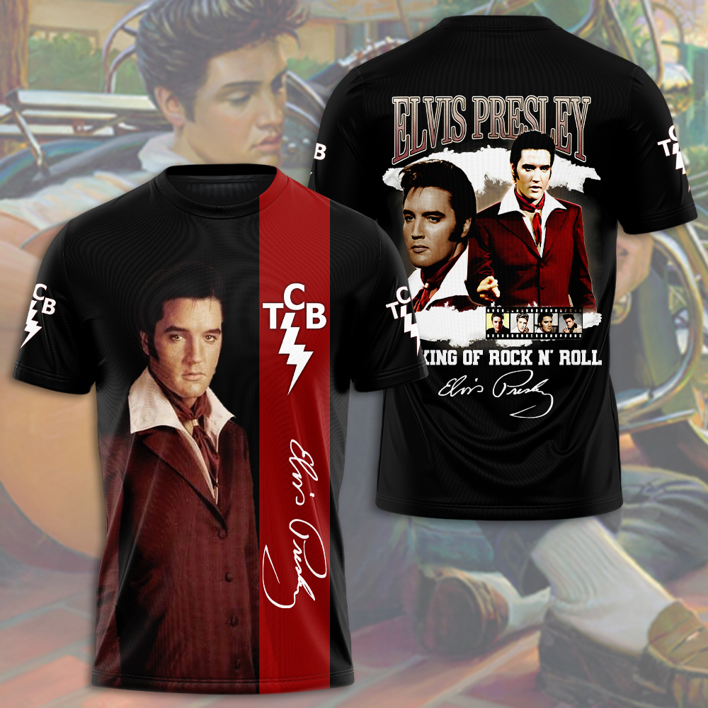 Elvis Presley Retro Rhinestones Shirt