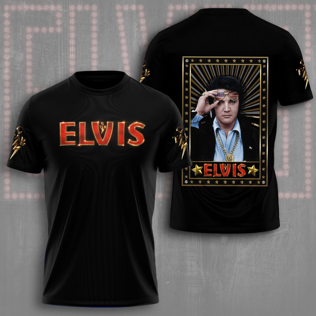 Elvis Presley Retro Blues-Influenced Shirt