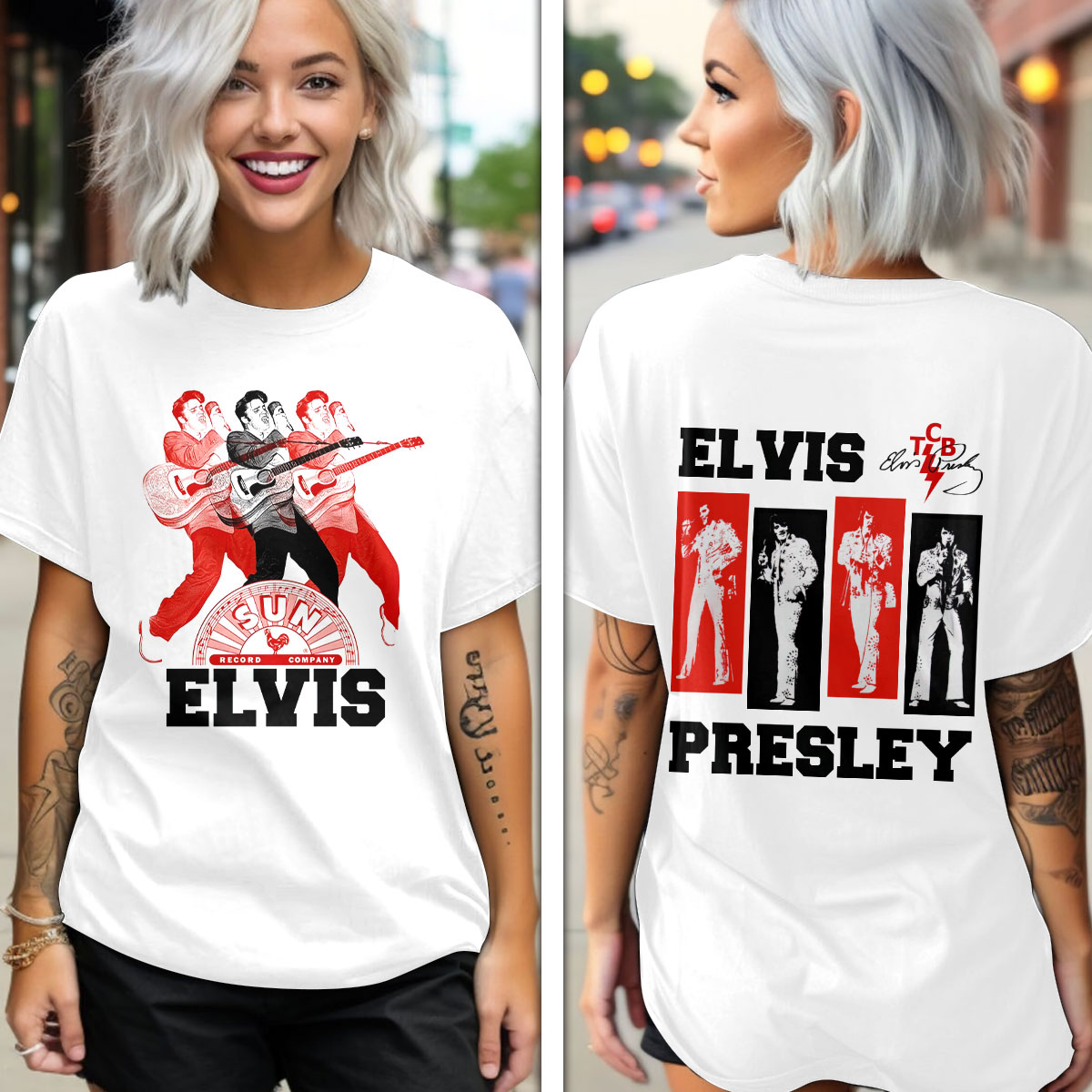 Elvis Presley Retro 1970S Tour Shirt