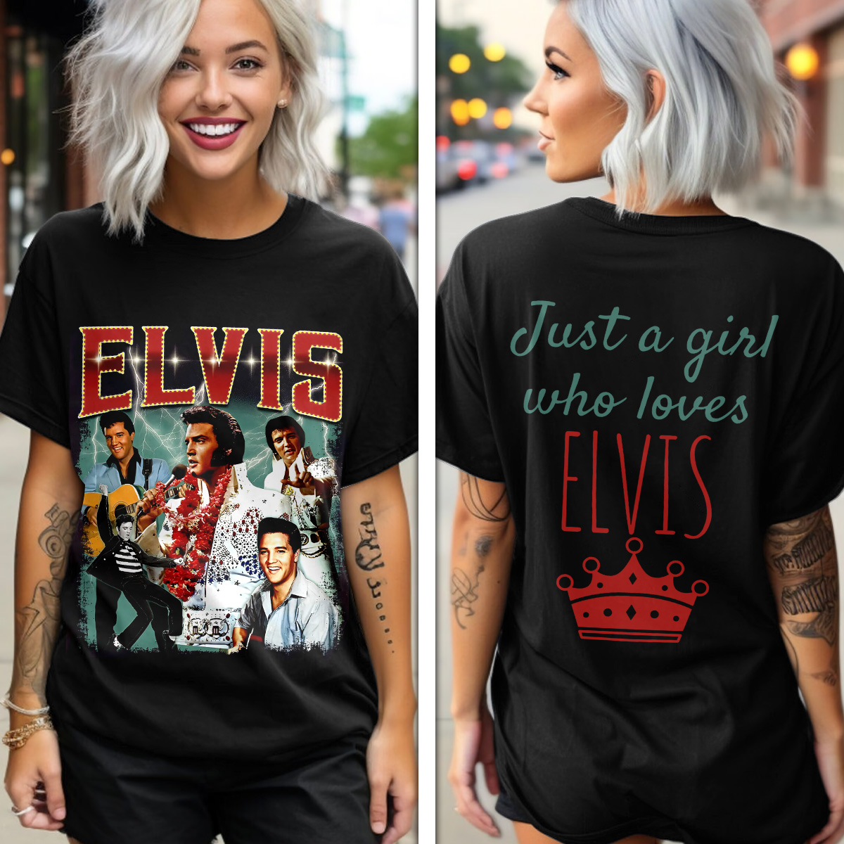 Elvis Presley Retro Platinum Album Shirt