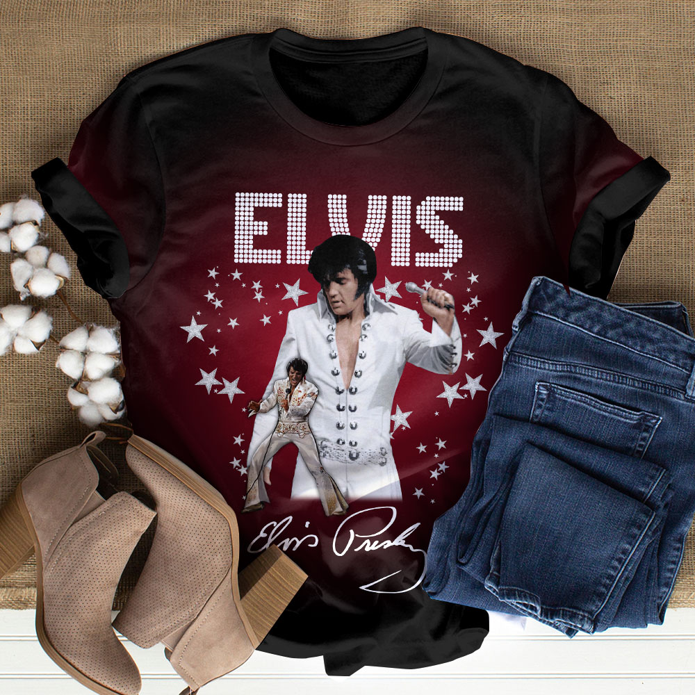 Elvis Presley Rock And Roll Golden Records Shirt