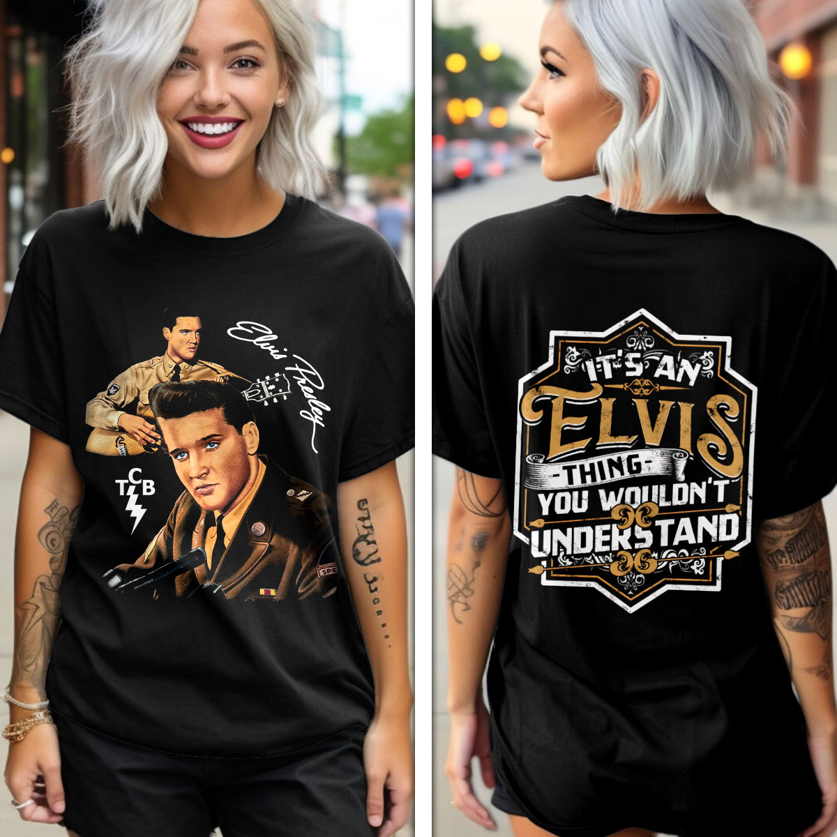 Elvis Presley Rock And Roll Platinum Album Shirt