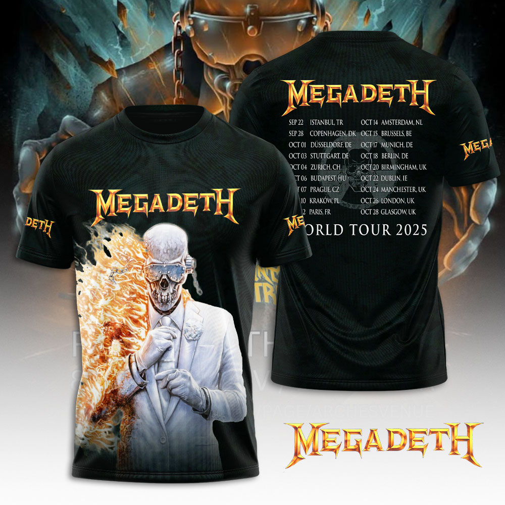 Megadeth Announce Final Album & Farewell Tour For 2025 Shirt
