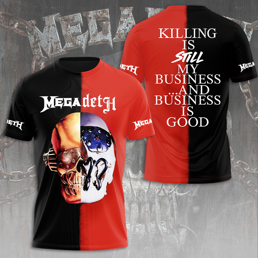 Megadeth Red Black Shirt