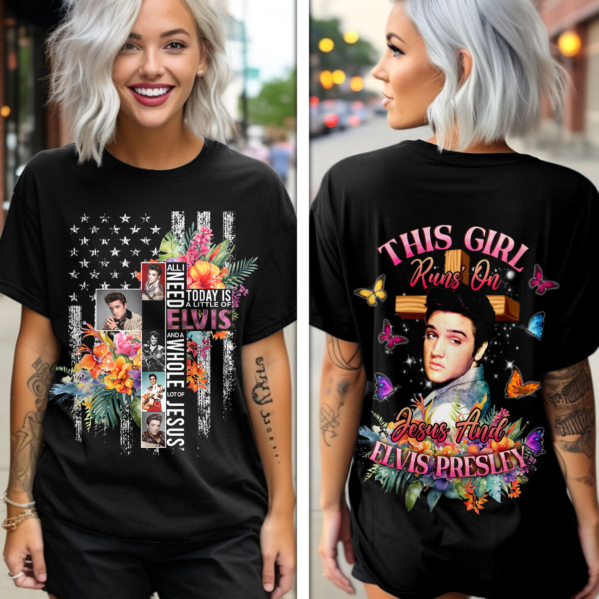 Elvis Presley X Faith Black 1935-1977 Shirt