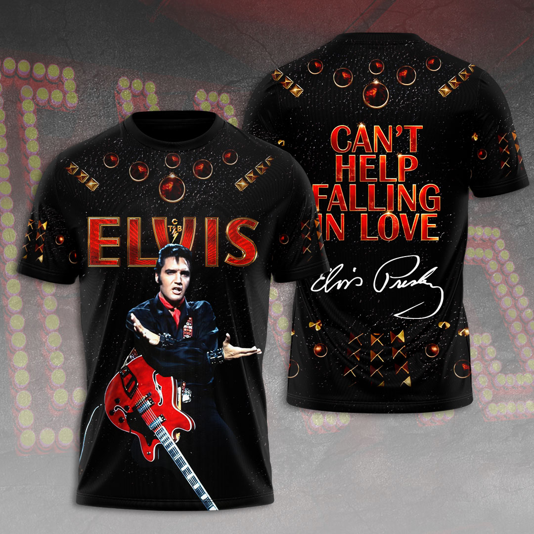 Elvis Presley Black Gospel Singing Shirt