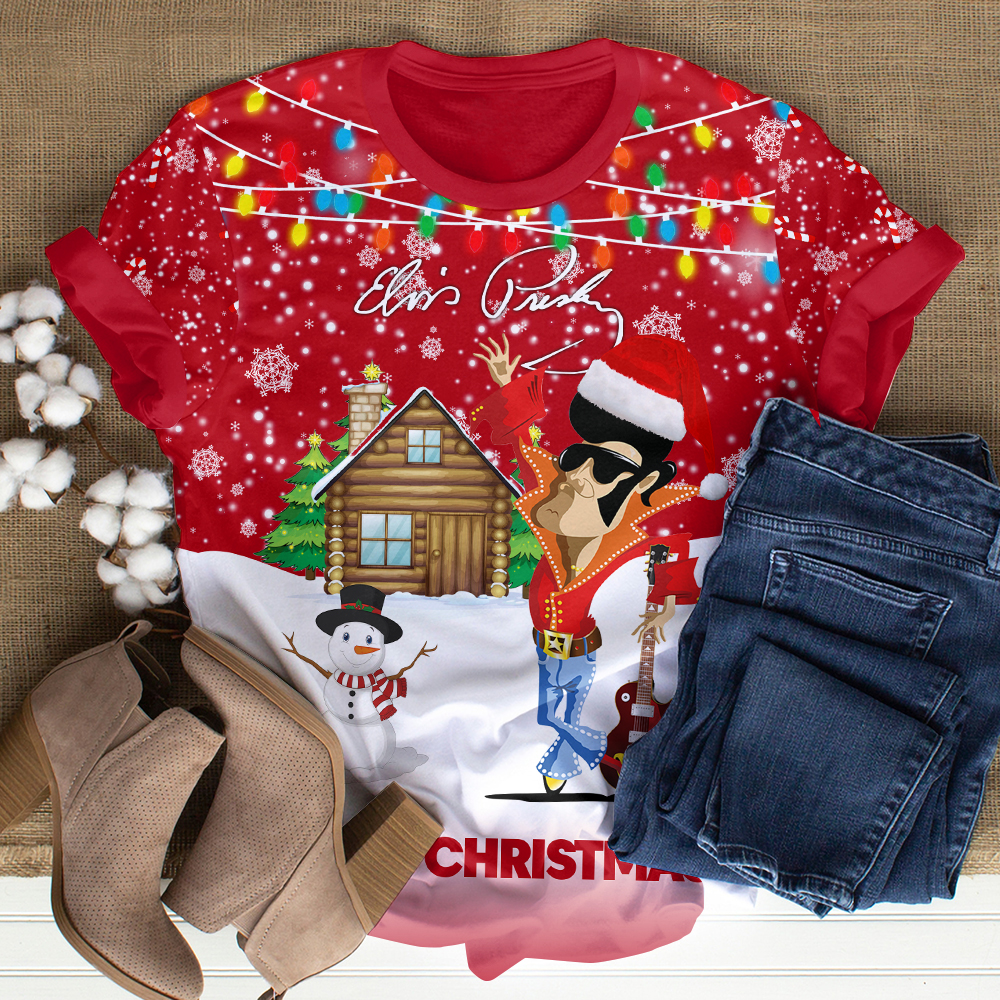 Elvis Presley Black Jailhouse Rock Shirt