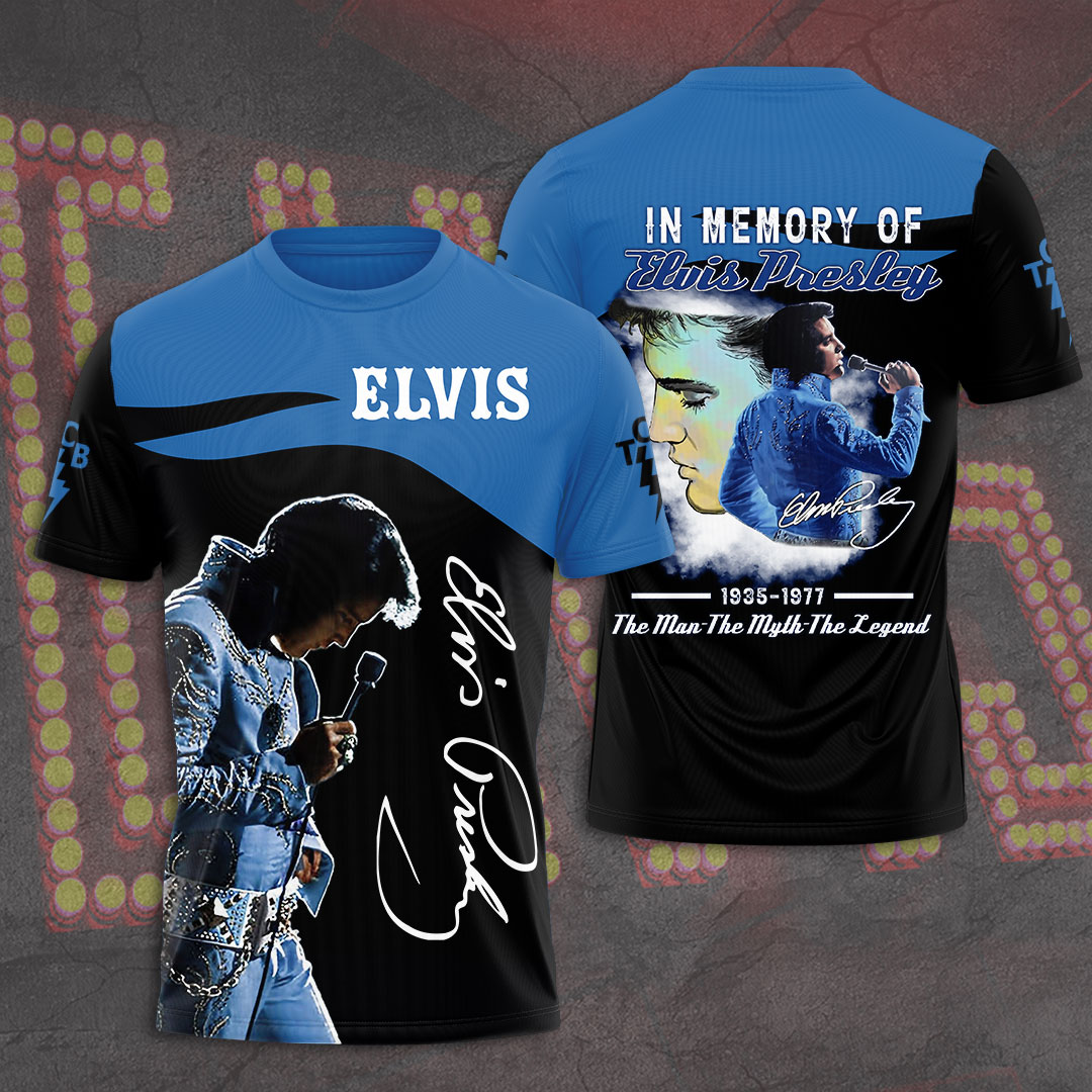 Elvis Presley Black Hound Dog Shirt