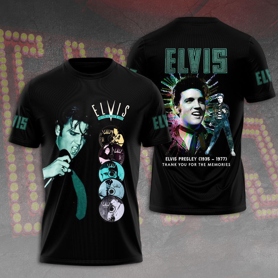Elvis Presley Black Suspicious Minds Shirt