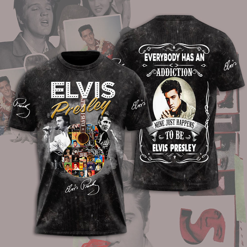Elvis Presley Black Leather Outfit Shirt