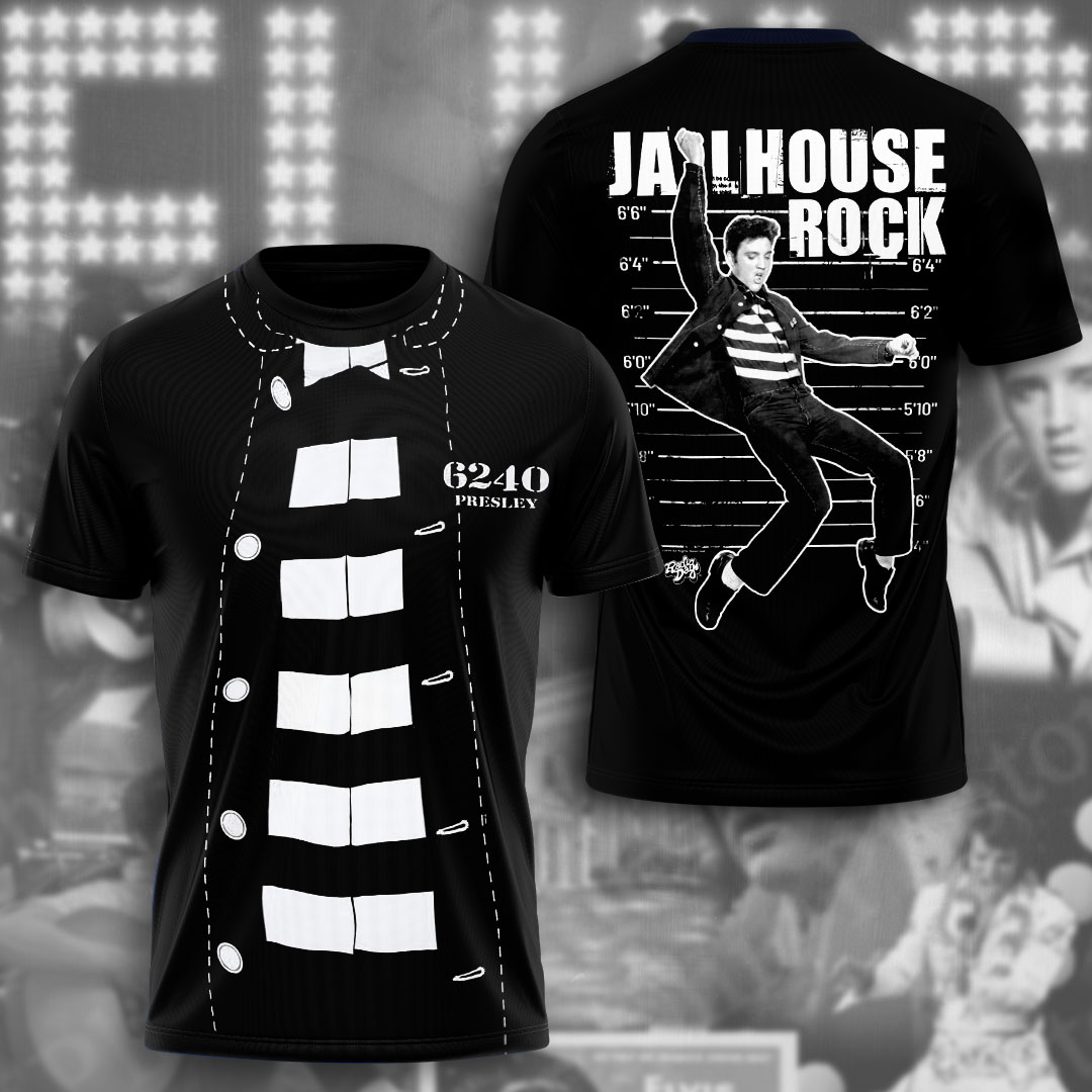 Elvis Presley Black Rockabilly Shirt