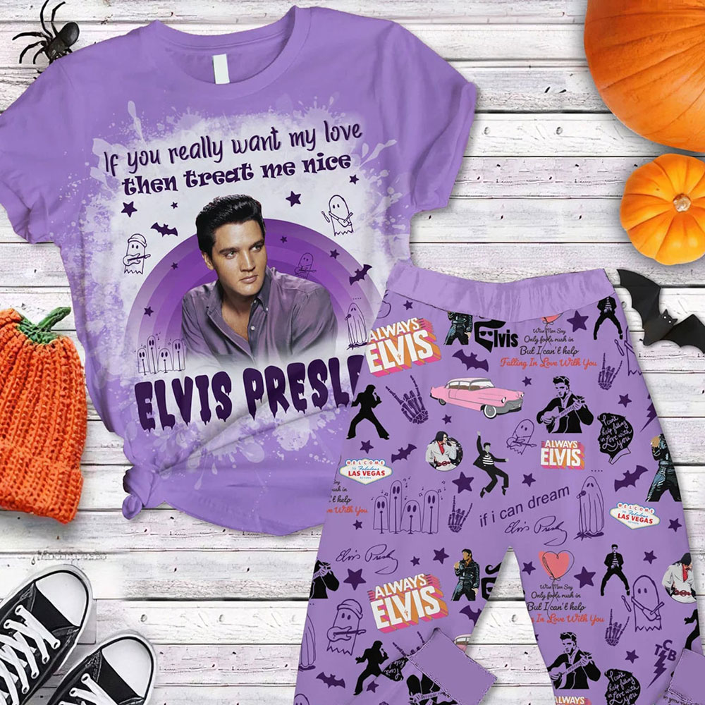 Elvis Presley Black Love Me Shirt