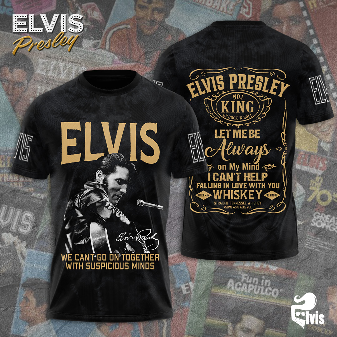 Elvis Presley Black Blues-Influenced Shirt