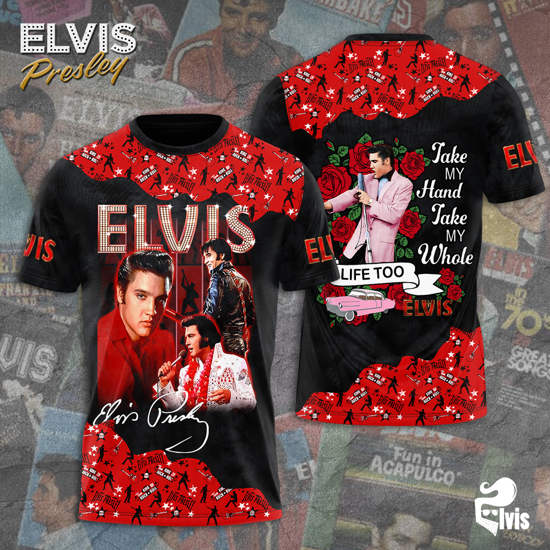 Elvis Presley Black Lp Shirt